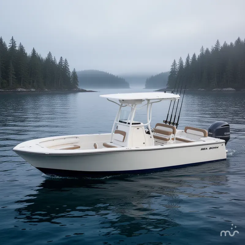 Slide: The Image of Sea Born LX24 Center Console 2025 - 2
