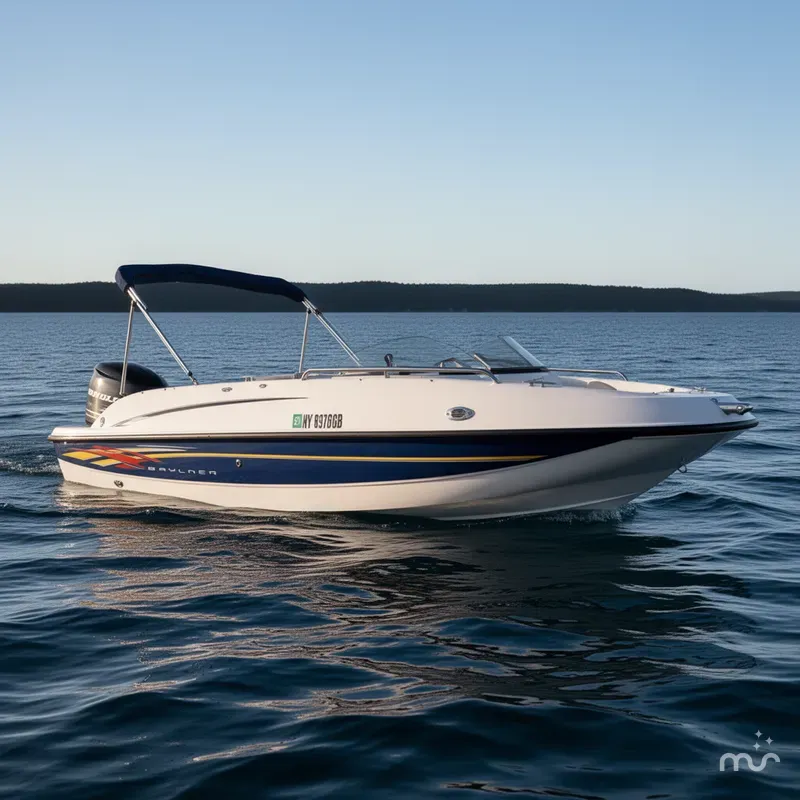 Slide: The Image of Bayliner 217 Deck Boat 2007 - 0