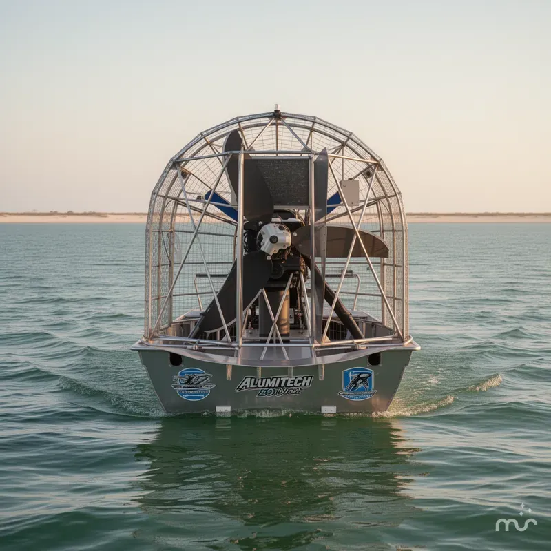 Slide: The Image of Custom Aluminum Alumitech 20 Airboat 2008 - 1