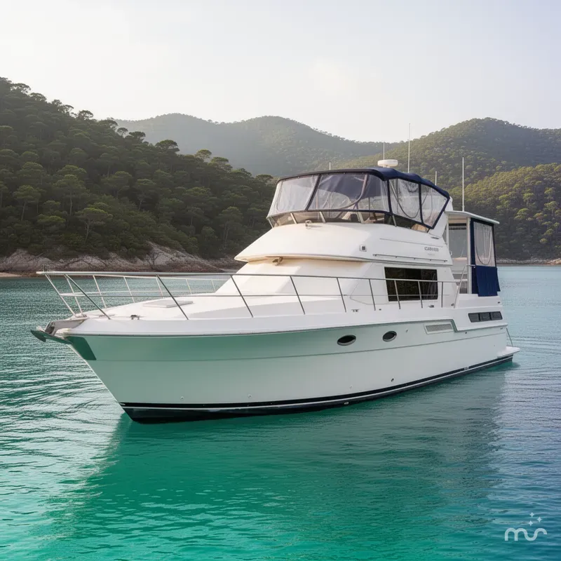 Slide: The Image of Carver Yachts 405 1997 - 2
