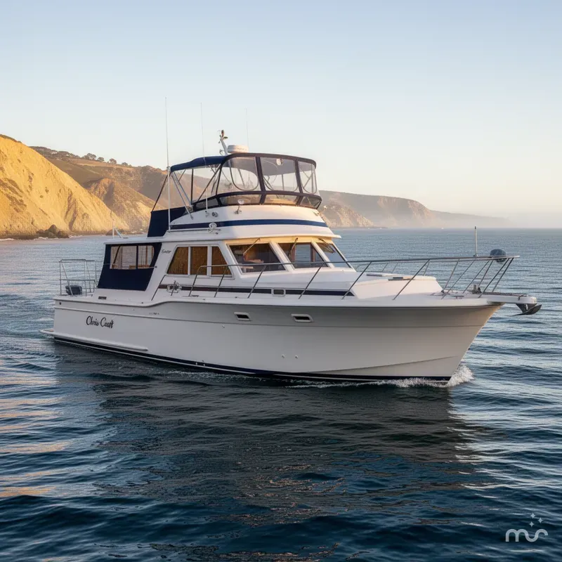 Slide: The Image of Chris-Craft 48' Corinthian CPMY Yacht 1985 - 0