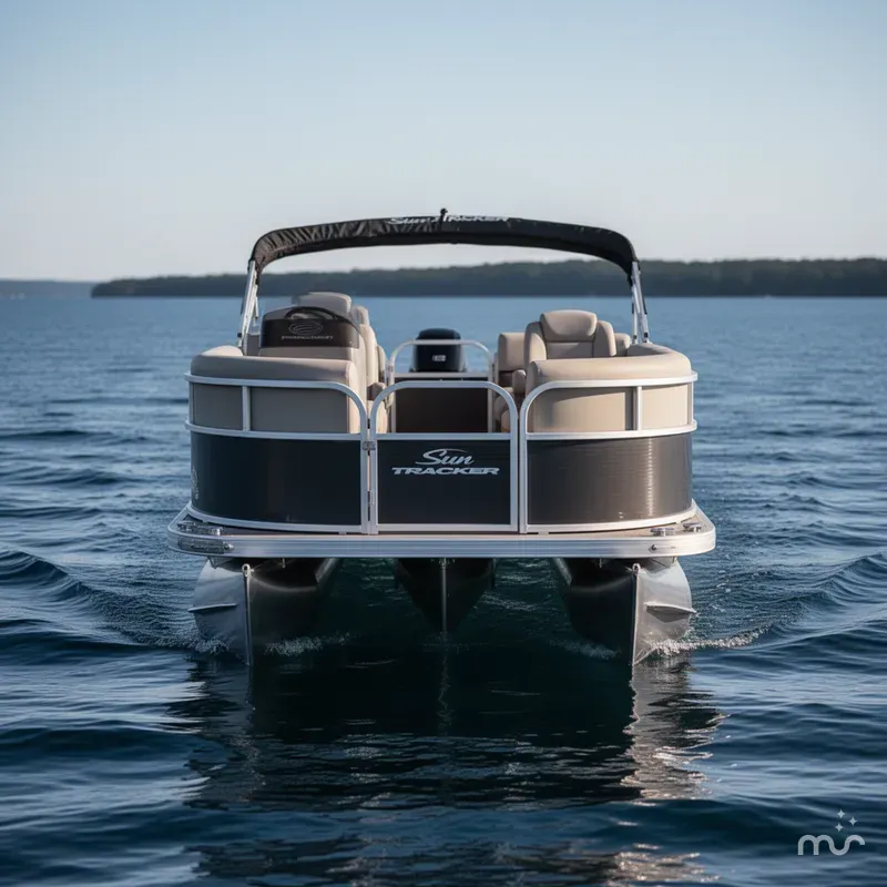 Slide: The Image of Sun Tracker Party Barge 16 DLX 2025 - 1