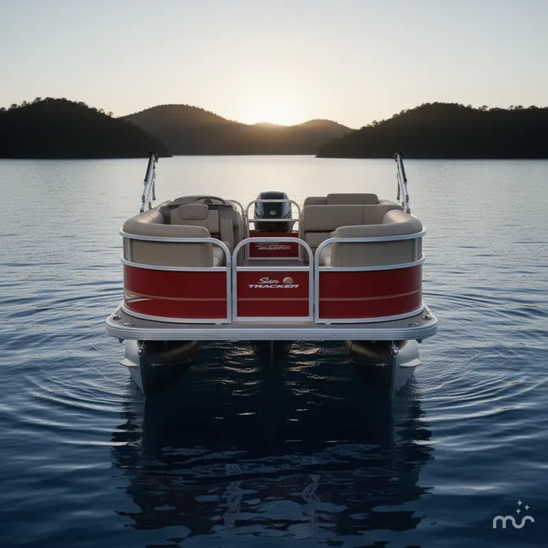 Slide: The Image of Sun Tracker Party Barge 18 DLX 2025 - 2