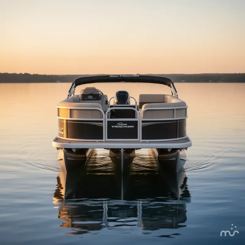 Slide: The Image of Sun Tracker Party Barge 16 DLX 2025 - 1