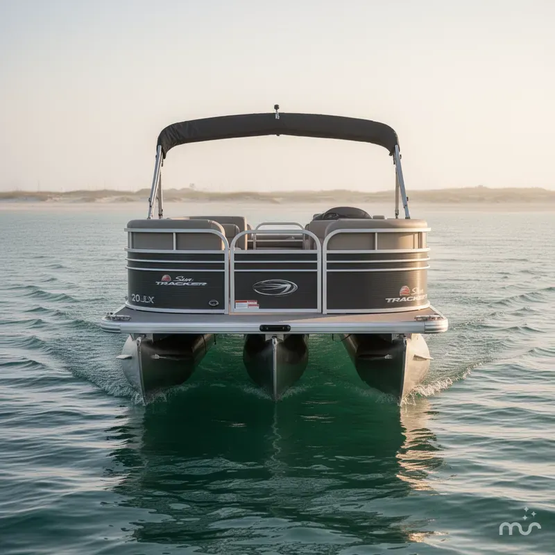 Slide: The Image of Sun Tracker Party Barge 20 DLX 2023 - 2