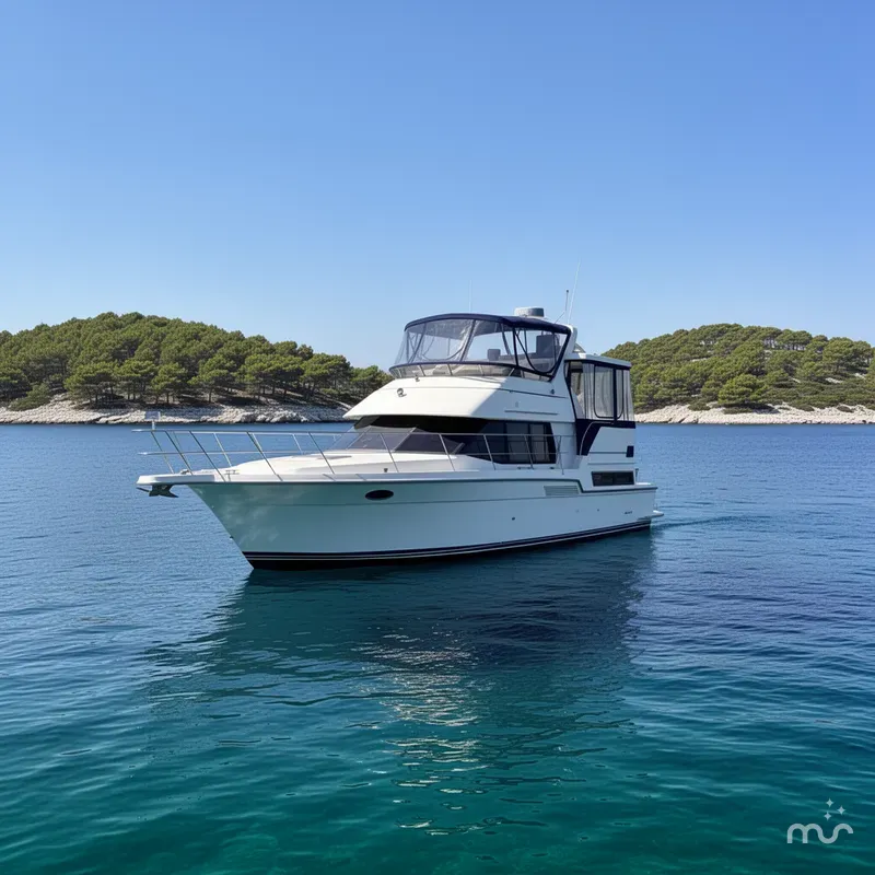 Slide: The Image of Carver Yachts 390 Cockpit Motor Yacht 1994 - 2