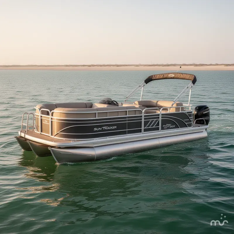 Slide: The Image of Sun Tracker Party Barge 20 DLX 2020 - 0