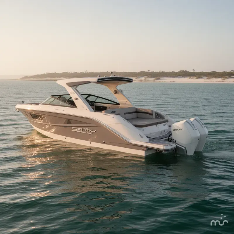 Slide: The Image of Sea Ray SLX 310 Outboard 2024 - 3