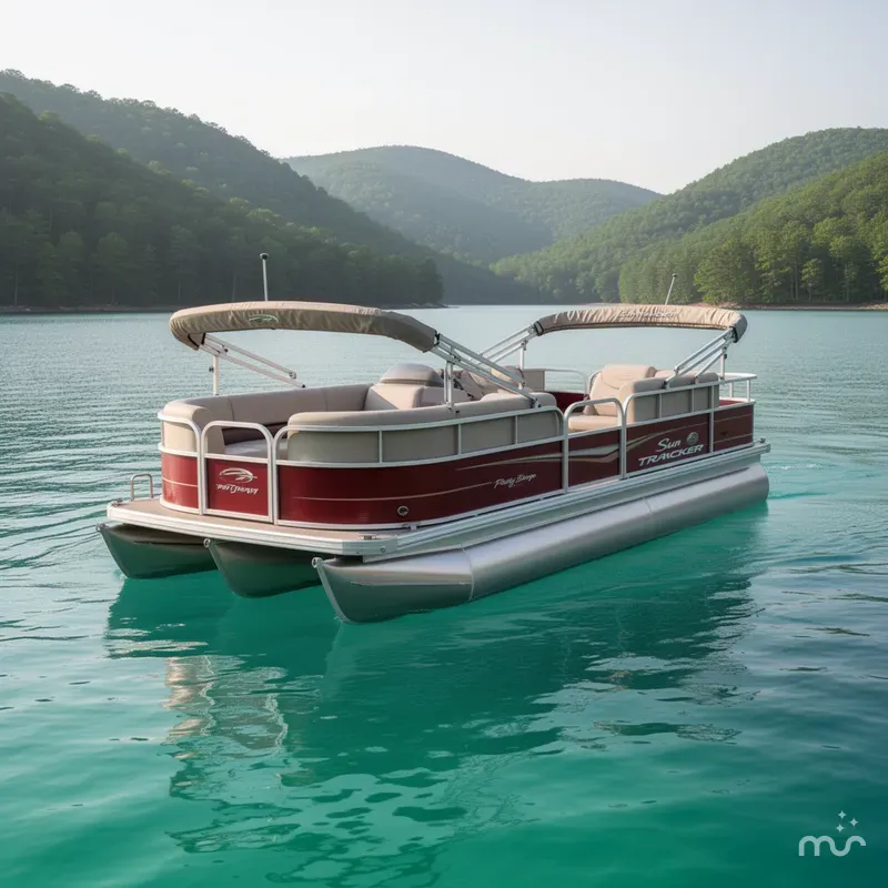 Slide: The Image of Sun Tracker Party Barge 18 DLX 2025 - 3