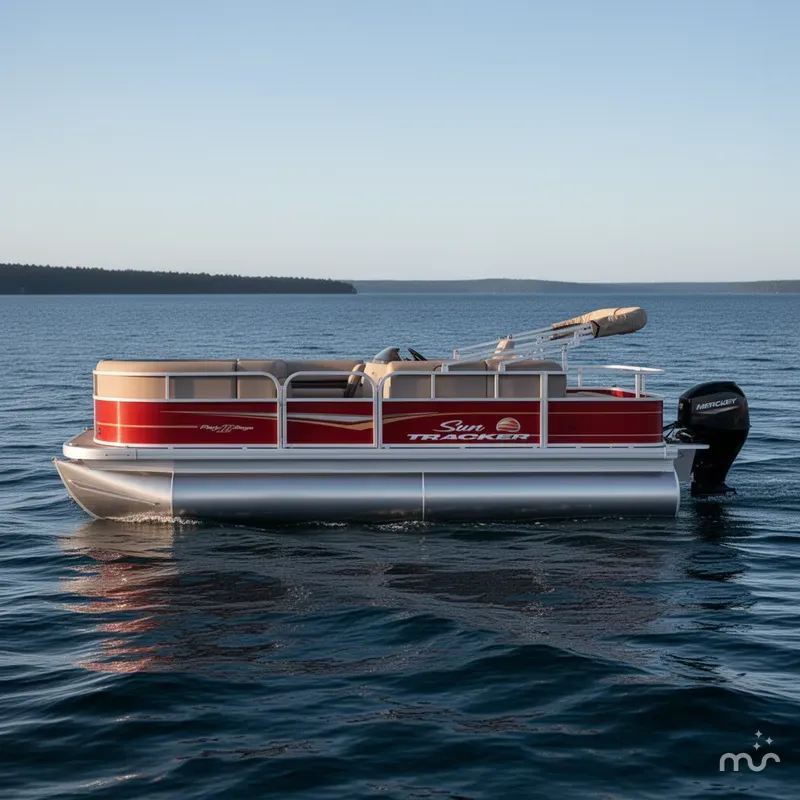 Slide: The Image of Sun Tracker Party Barge 18 DLX 2025 - 1