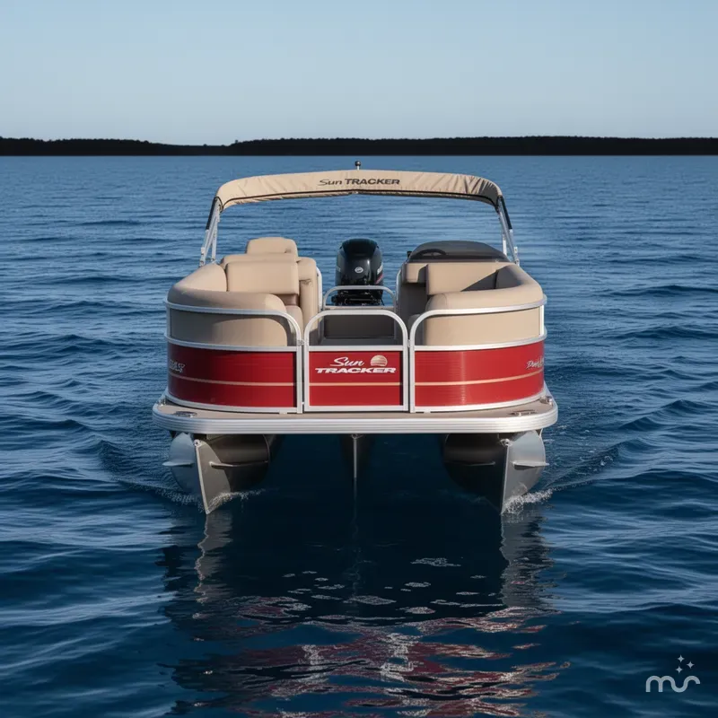 Slide: The Image of Sun Tracker Party Barge 18 DLX 2025 - 2