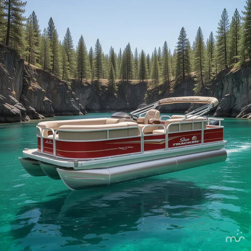 The Image of Sun Tracker Party Barge 18 DLX 2025 - 0