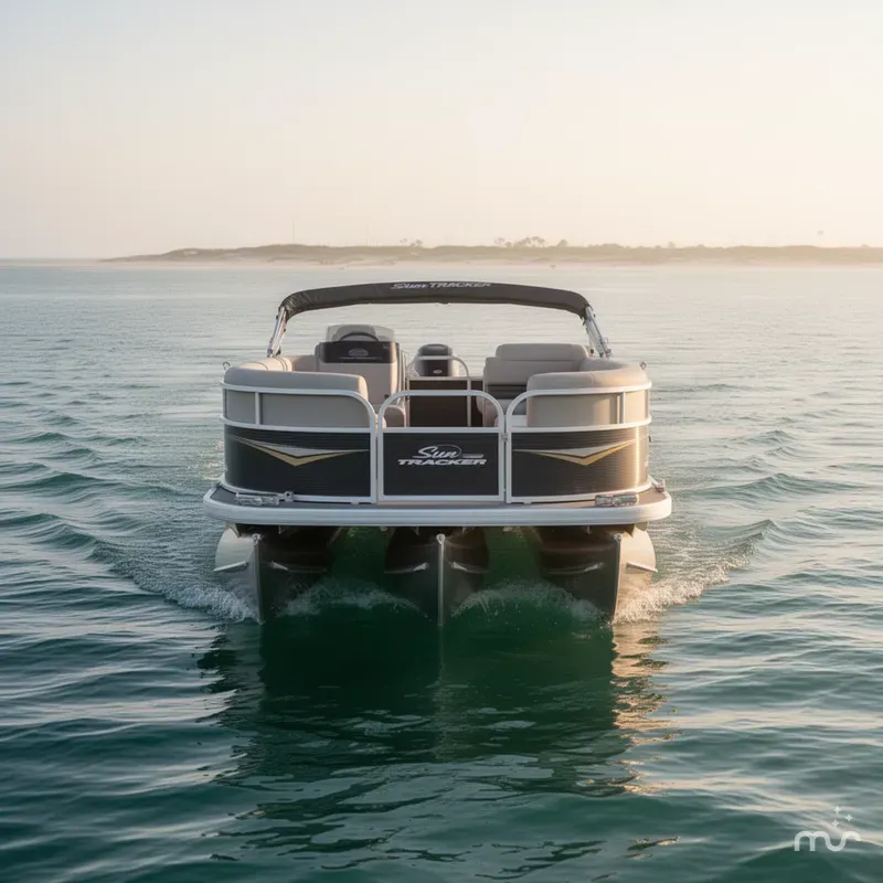 Slide: The Image of Sun Tracker Party Barge 16 DLX 2025 - 2