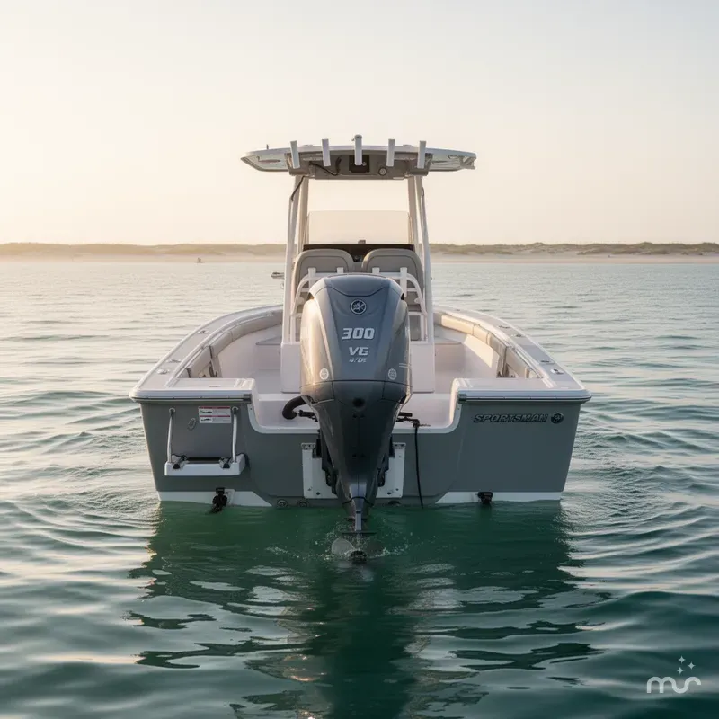 Slide: The Image of Sportsman Masters 247OE Bay Boat 2025 - 1