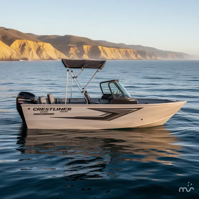 Slide: The Image of Crestliner Kodiak 1650 WT w/ 60HP Mercury! 2025 - 3