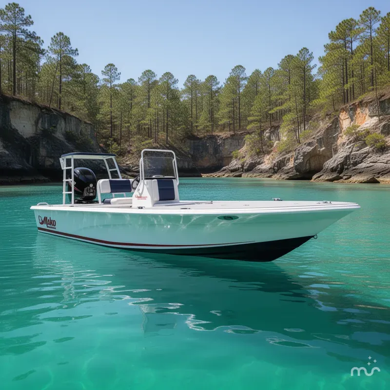 The Image of Mako 18 Pro Skiff Patriot Edition 2025 - 0