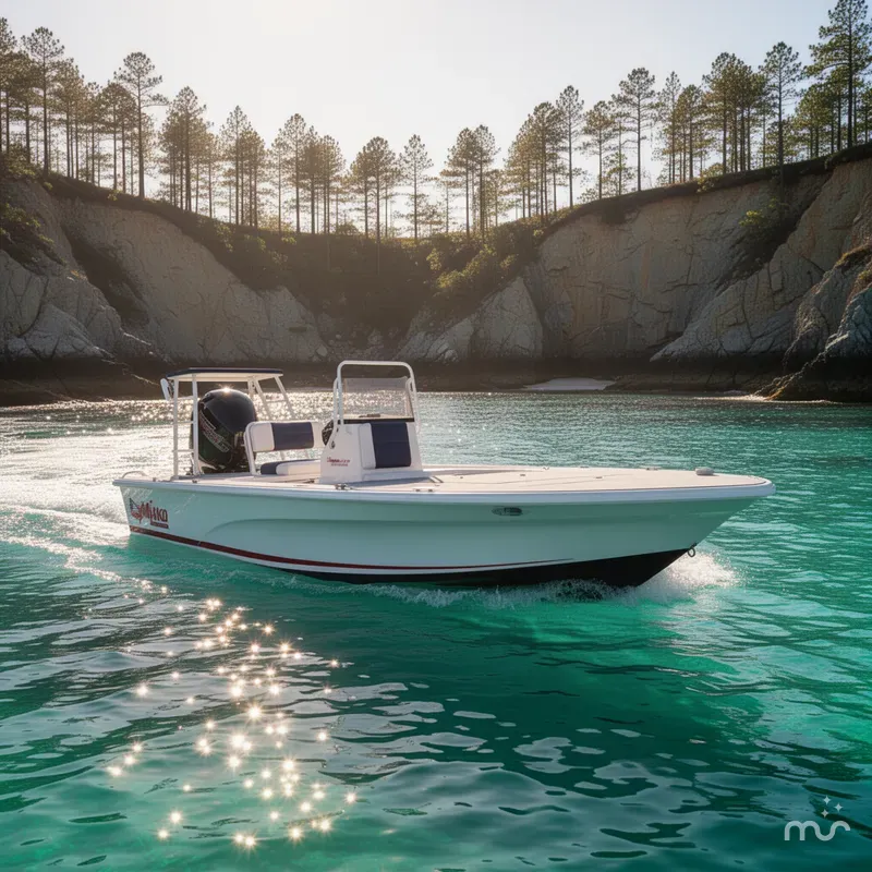 Slide: The Image of Mako 18 Pro Skiff Patriot Edition 2025 - 2