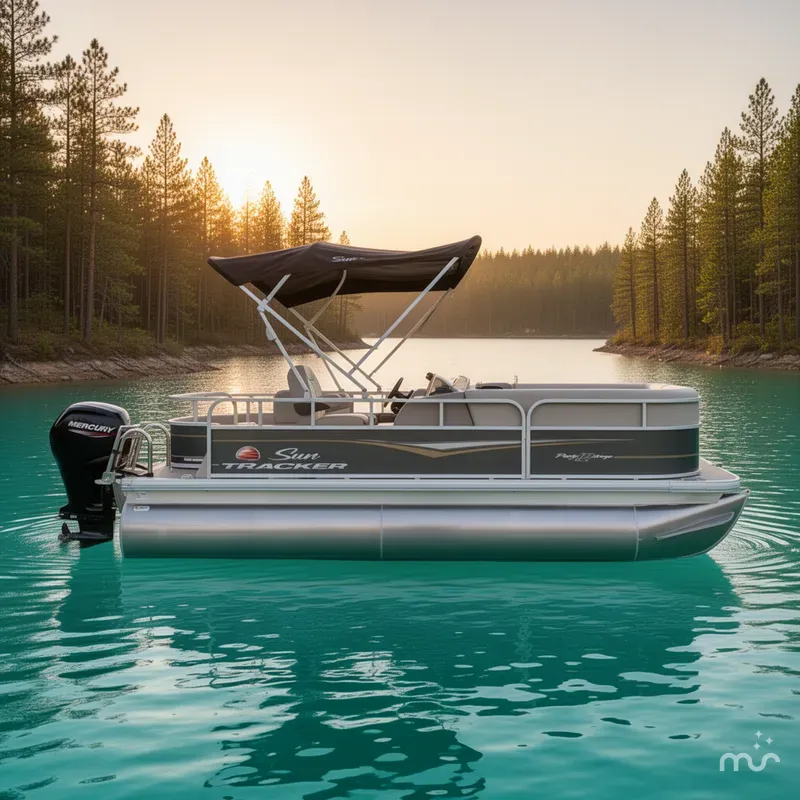 Slide: The Image of Sun Tracker Party Barge 18 DLX 2024 - 2