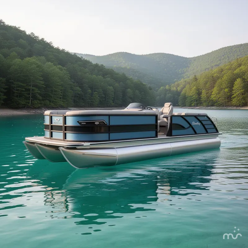 Slide: The Image of Bentley Pontoons Elite Admiral 2025 - 2