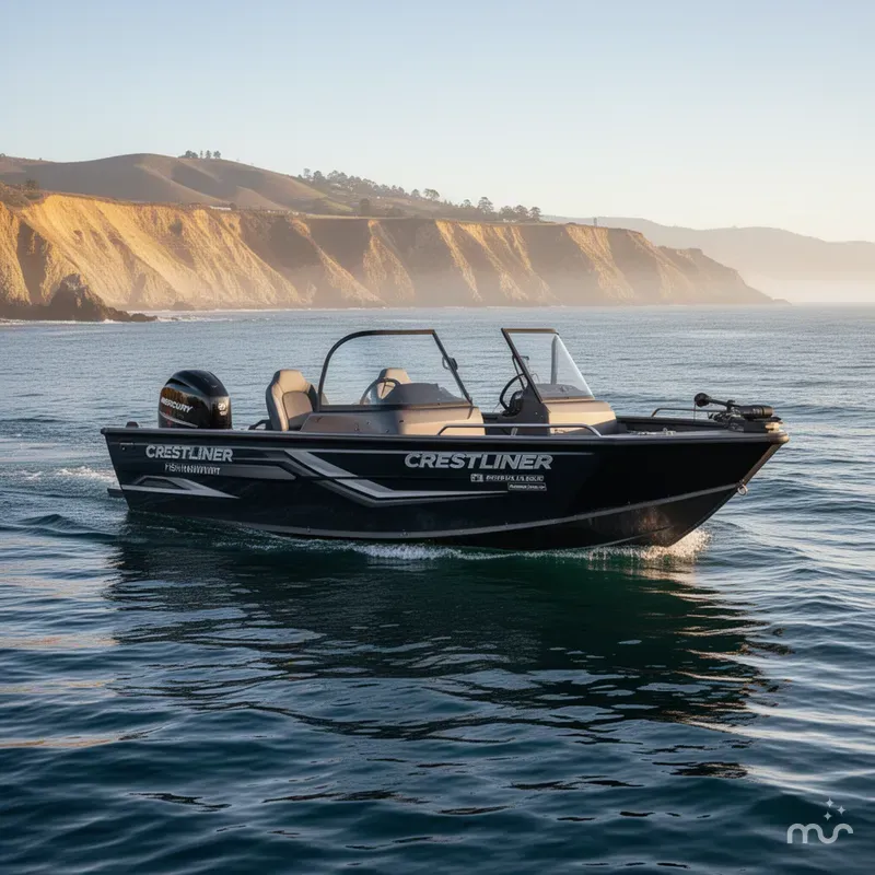 Slide: The Image of Crestliner Fish Hawk 1850 WT w/ 150HP Mercury! 2025 - 0