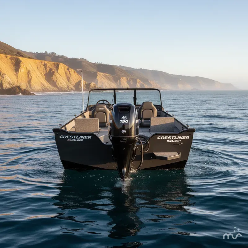 Slide: The Image of Crestliner Fish Hawk 1850 WT w/ 150HP Mercury! 2025 - 3