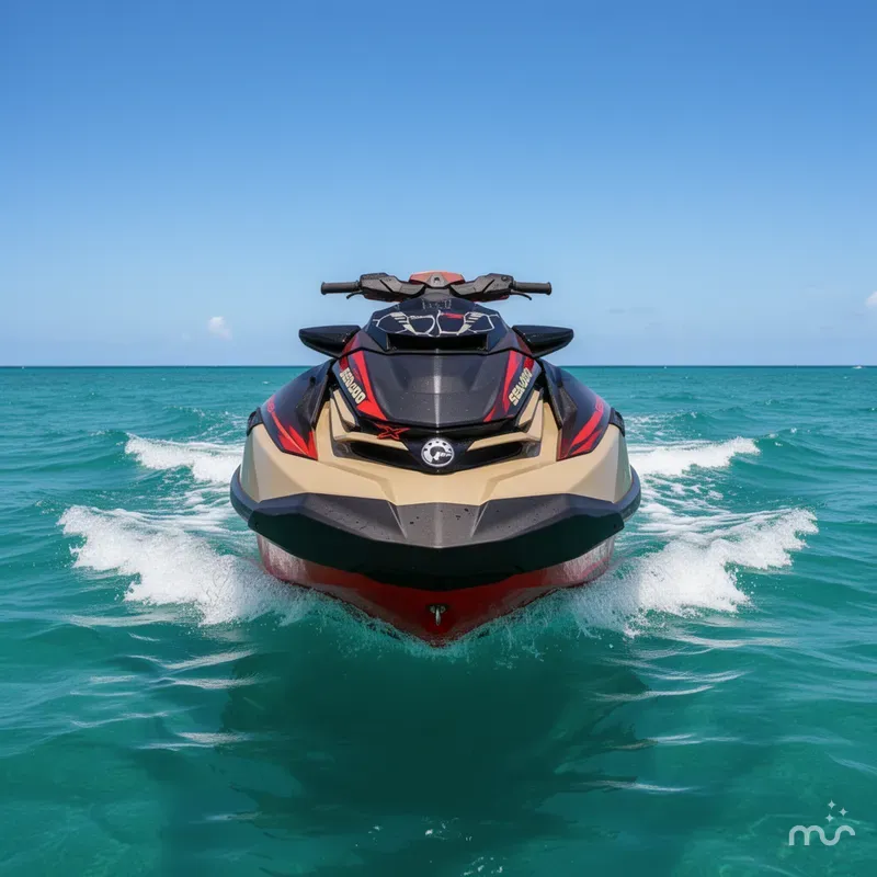 Slide: The Image of Sea-Doo RXT-X™ 325 Metallic Tan / Lava Red Premi 2025 - 1