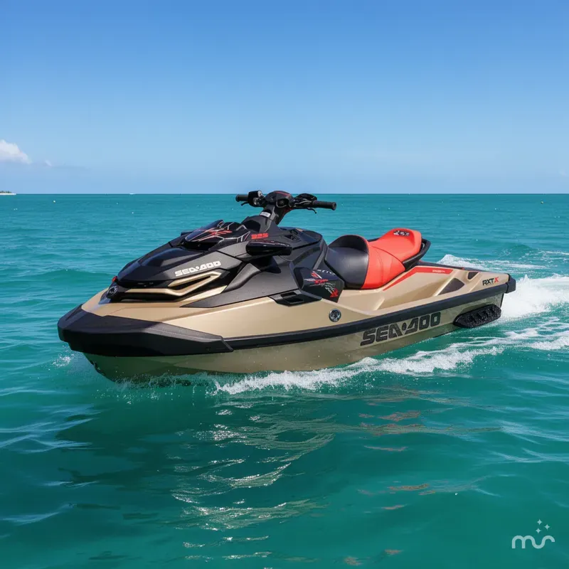 Slide: The Image of Sea-Doo RXT-X™ 325 Metallic Tan / Lava Red Premi 2025 - 2