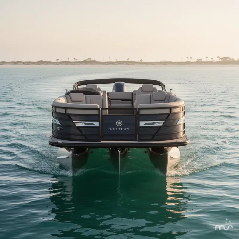 Slide: The Image of Godfrey Aqua Patio 255 CBE - 300 HP Yamaha 2025 - 1