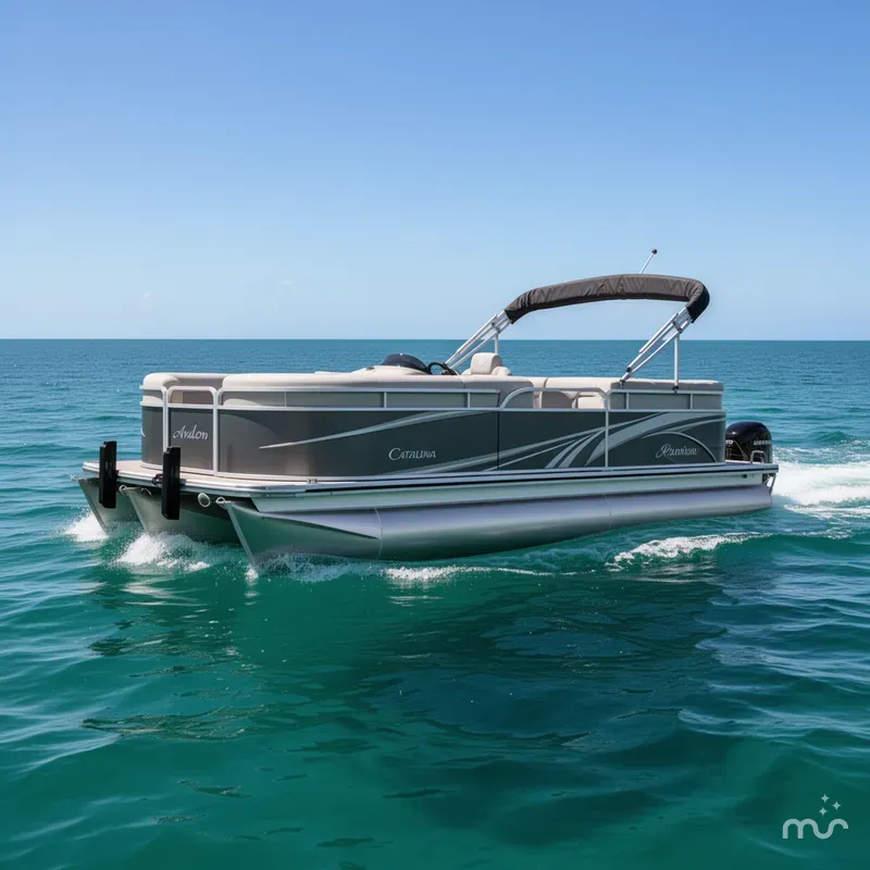 Slide: The Image of Avalon Catalina Platinum Quad Lounger 23 FT 2022 - 0