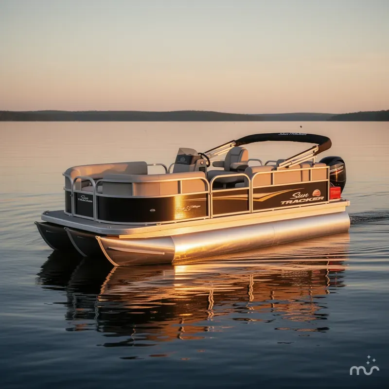 Slide: The Image of Sun Tracker Party Barge 16 DLX 2025 - 2