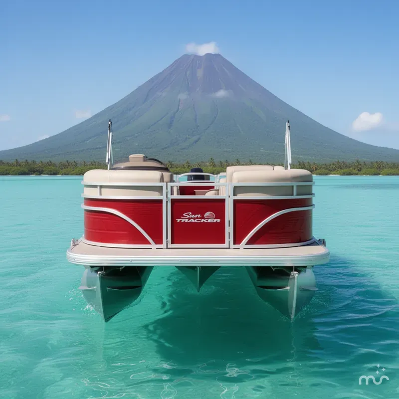 Slide: The Image of Sun Tracker Party Barge 20 DLX 2025 - 1