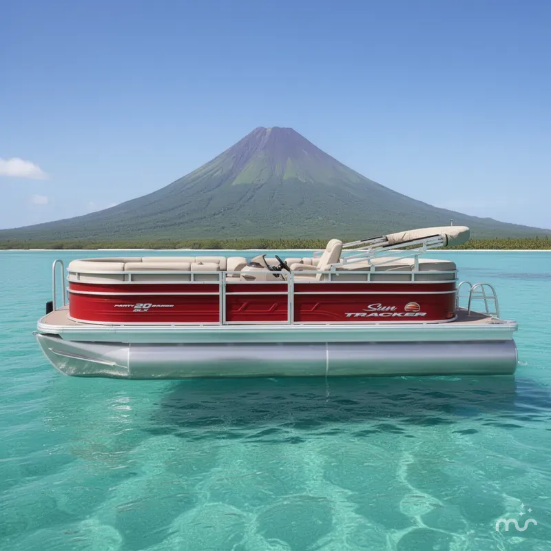 Slide: The Image of Sun Tracker Party Barge 20 DLX 2025 - 2