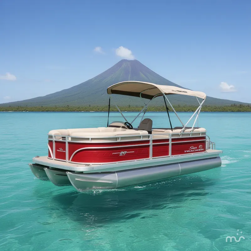 Slide: The Image of Sun Tracker Party Barge 20 DLX 2025 - 4
