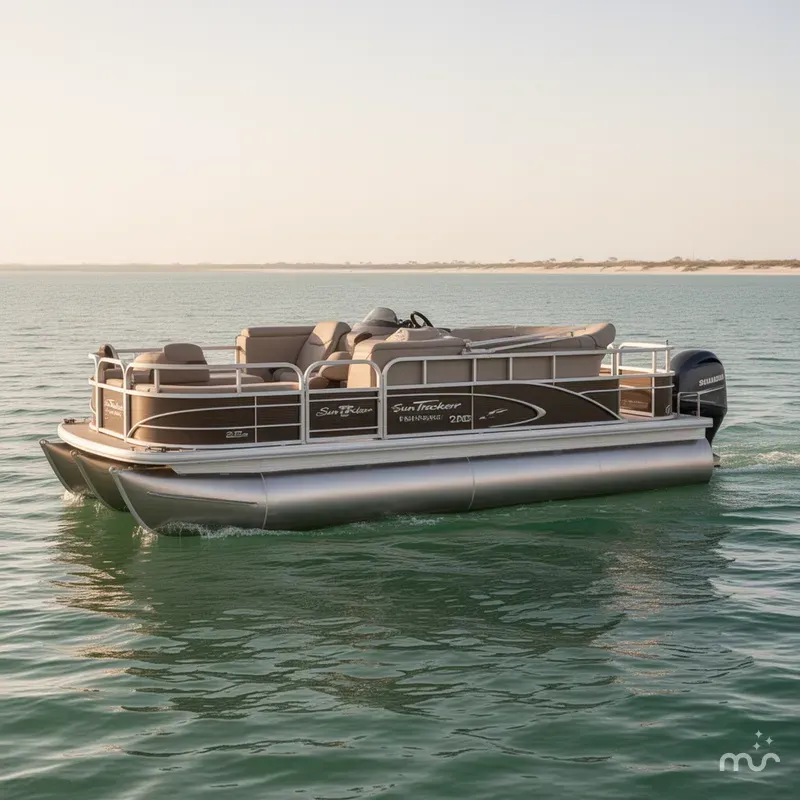 Slide: The Image of Sun Tracker Fishin' Barge 24 DLX 2018 - 0