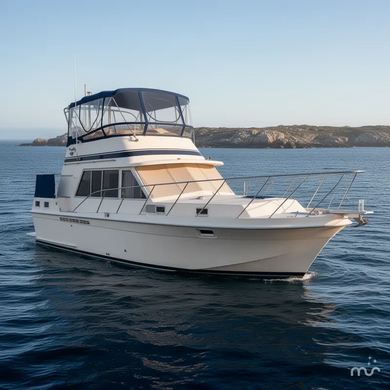 The Image of Uniflite Double Cabin Motor Yacht 1984 - 0