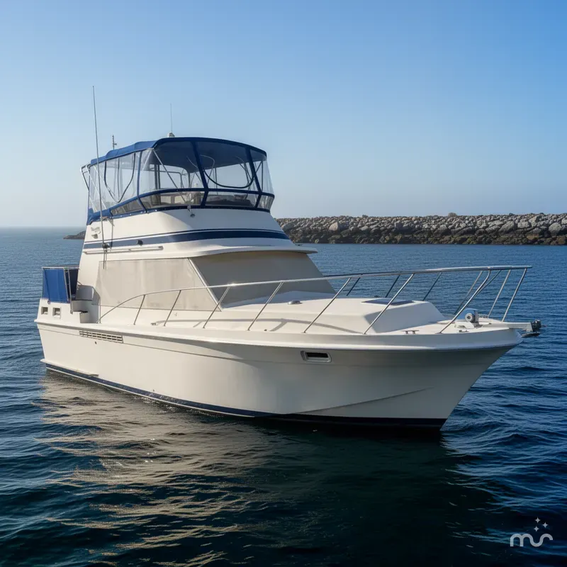 Slide: The Image of Uniflite Double Cabin Motor Yacht 1984 - 2