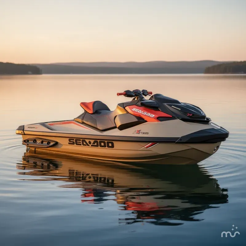 Slide: The Image of Sea-Doo RXP-X™ 325 Tech, BRP Premium A, Ibr Metallic Tan 2025 - 2