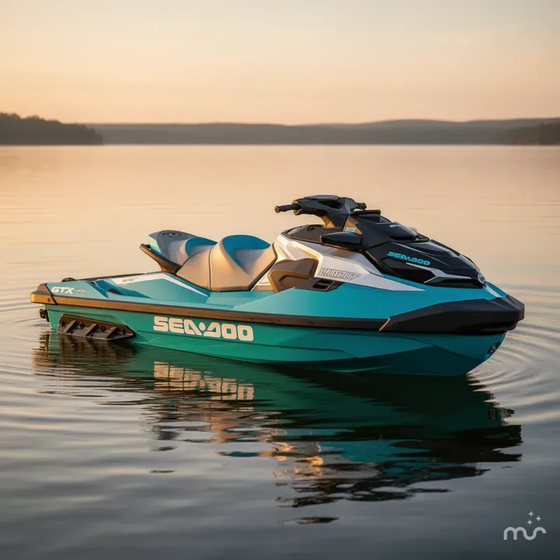 Slide: The Image of Sea-Doo GTX™ Limited 325 Teal Metallic 2025 - 0