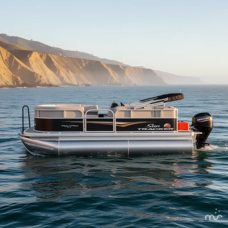 Slide: The Image of Sun Tracker Party Barge 16 DLX 2025 - 0