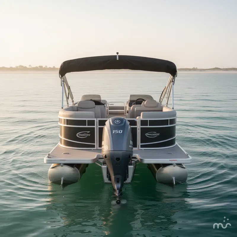 Slide: The Image of Godfrey Sweetwater 2286 SBX Tritoon - 150 Yamaha 2025 - 2