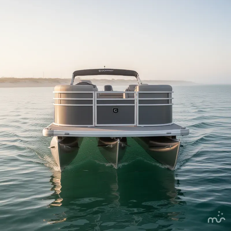 Slide: The Image of Godfrey Sweetwater 2286 SBX Tritoon - 150 Yamaha 2025 - 3