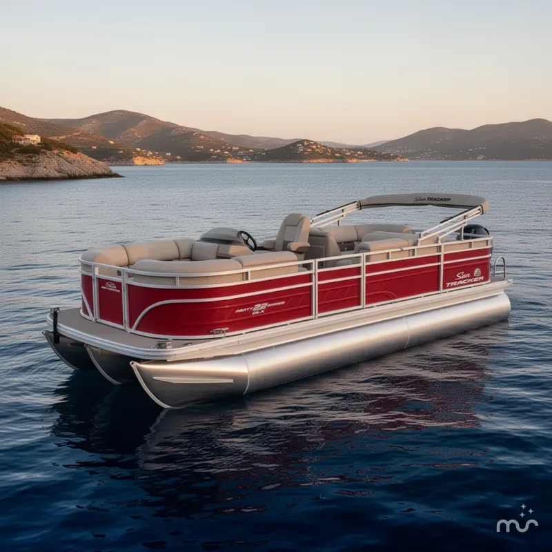 The Image of Sun Tracker Party Barge 22 RF DLX 2025 - 0