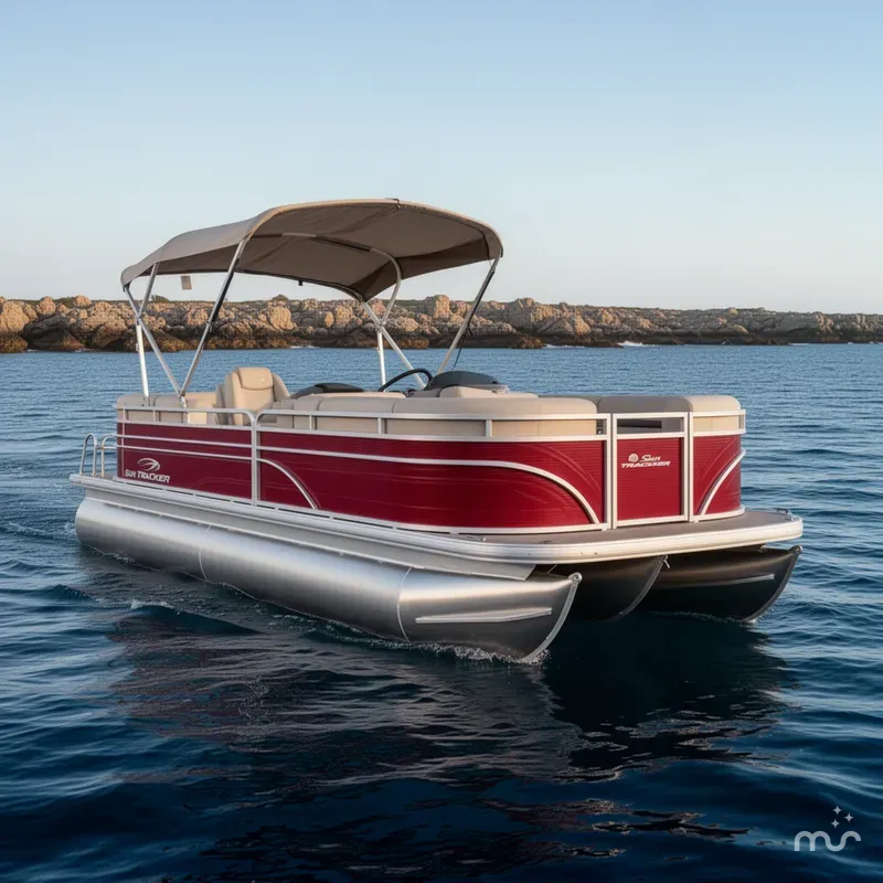 The Image of Sun Tracker Party Barge 22 RF DLX 2025 - 0