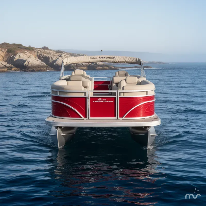 Slide: The Image of Sun Tracker Party Barge 22 RF DLX 2025 - 3