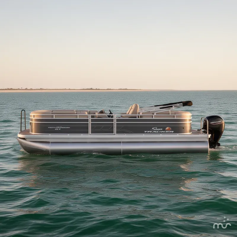 Slide: The Image of Sun Tracker Party Barge 22 DLX 2025 - 1