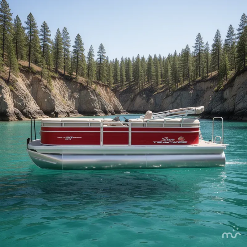 Slide: The Image of Sun Tracker Party Barge 20 DLX 2025 - 2
