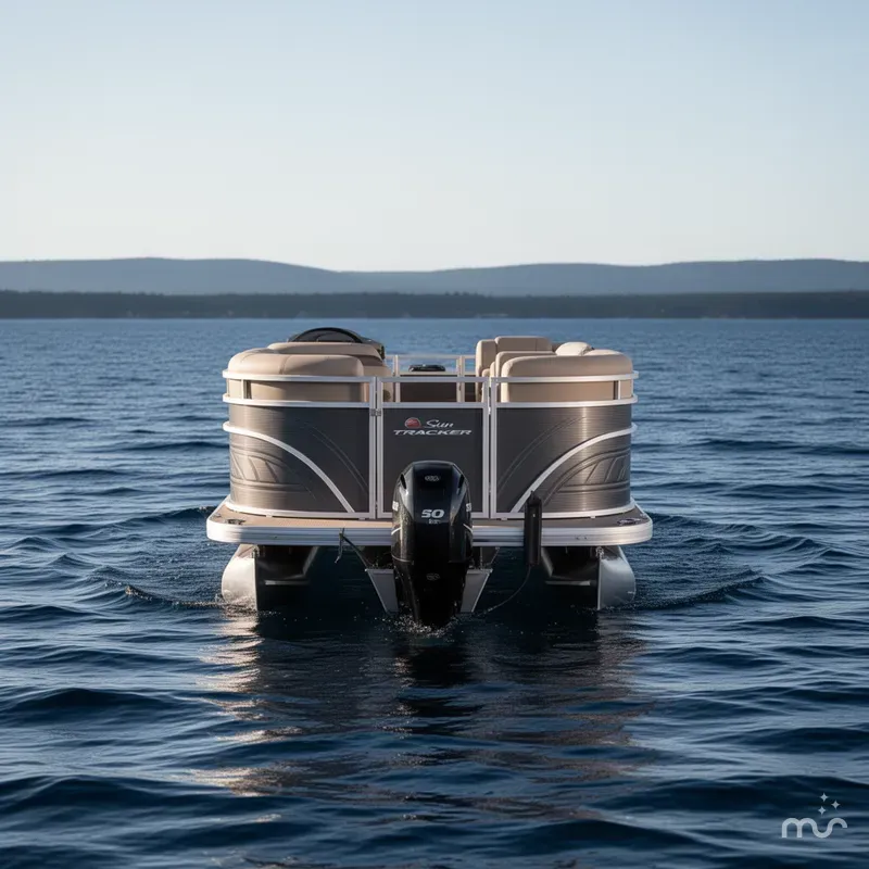Slide: The Image of Sun Tracker Party Barge 22 DLX 2025 - 1