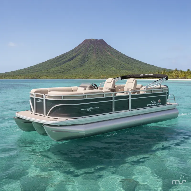 The Image of Sun Tracker Party Barge 22 DLX 2025 - 0