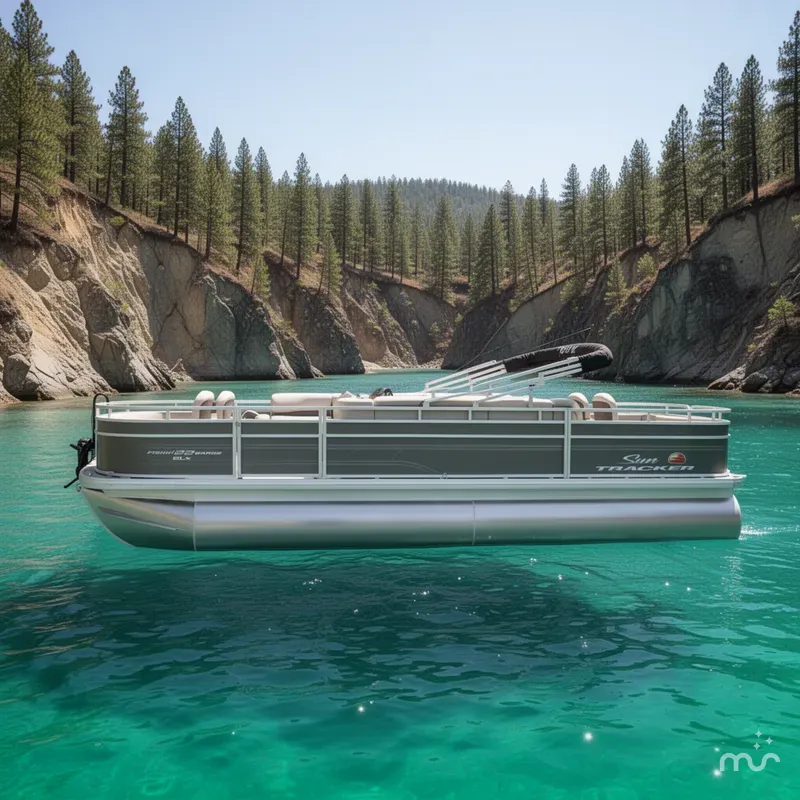 Slide: The Image of Sun Tracker Fishin' Barge 22 DLX 2025 - 2