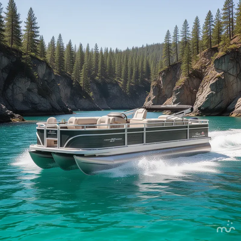 Slide: The Image of Sun Tracker Fishin' Barge 22 DLX 2025 - 4